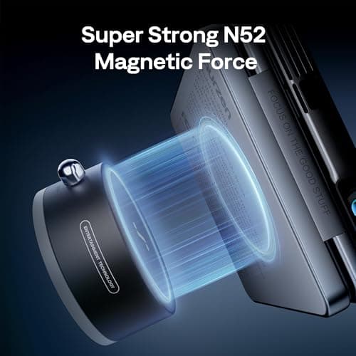 ZIP Tri-Fold DLP Mini Projector Bundle with MagPlay Mount, Zero-Lag Focus, One-Click Screen Mirroring, Full-Screen Mode, Type-C Fast Charging, 5,000mAh Battery, Grey — view 3