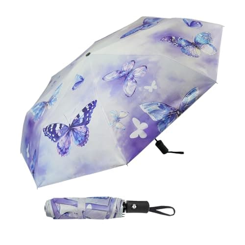 SY COMPACT Travel Umbrella Windproof Automatic Unbreakable UV Protection