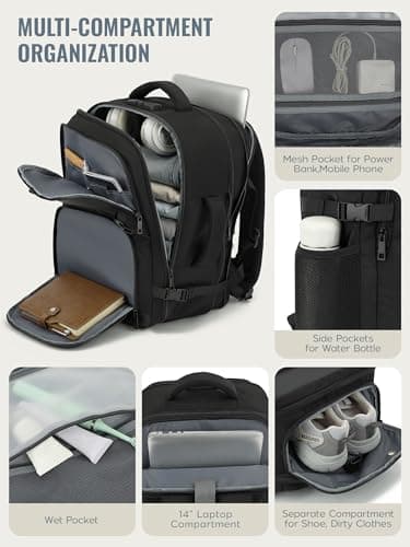 Telura for Ryanair Cabin Bags 40x30x20, Expandable Travel Backpack — view 5