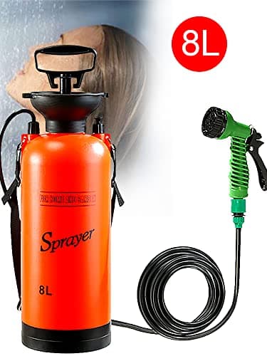 Arrovarp Portable Camping Shower, 5L/8L Portable Pressure Shower Outdoor Shower Bag, For Travel Hiking Climbing Bathing, Car Truck Outdoor Washing Dog Pet Cleaning — view 2