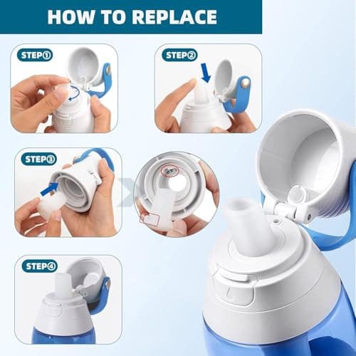 BB06 Water Bottle Filter Replacement for Brita BB06 Hard Sided Bottle Filter and Sport Bottle Filter with mounthpiece – BPA Free Water Filters 10 Pack by HOSECES — view 5