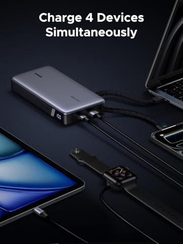 UGREEN Nexode 165W 25000mAh Power Bank Fast Charging with 2 Built-in Cables — view 6