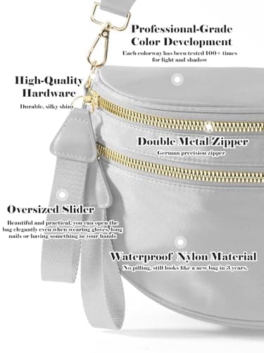 Women's Crossbody Waist Bag, Spacious Women's Waist Bag, Oversized Waist Bag, 11.0 Inches X 8.6 Inches X 4.5 Inches, Casual — view 6