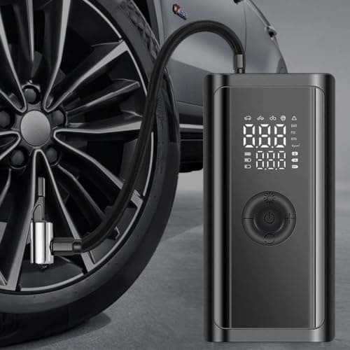 Car Air Pump for Tires Auto Shut Off Inflation Tool with SOS Light — view 3