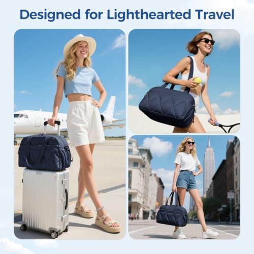 25L Travel Gym Bag for Women, Weekend Overnight Cabin Bag, Wet Pocket — view 6