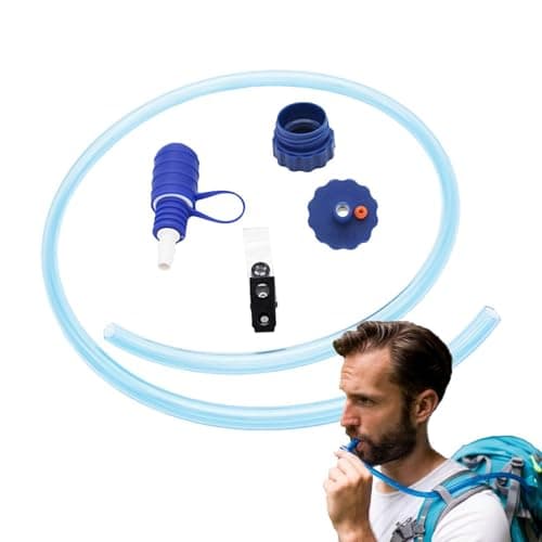 Water Bottle Drinking Tube Inner 38cm Outer 1m Drink Tube Replacement Set Convertube Water Bottle Adapter Kit Hydration System Drink Tubes Kit Food Grade Hydration Tubes For Cycling Fishing — view 3