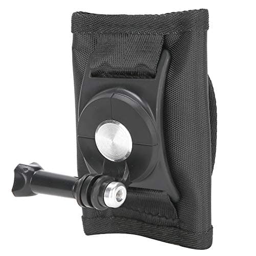 SparkFeng Universal 360 Degree Rotary Motion Camera Backpack Clip Mount Adapter, Adjustable Sports Camera Bracket with Canvas Base, for and Other Action Cameras — view 5