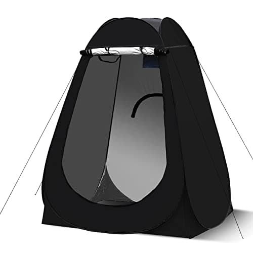 LEMROE Pop Up Tent Portable Privacy Shelter for Camping Shower 150CM Black