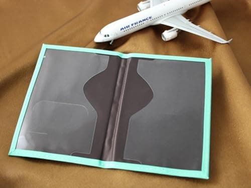 Personalised Turquoise Leatherette Engraved Passport Cover Holder Wallet — view 2