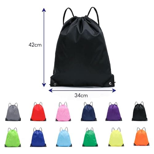 SXCCNW Drawstring Bags 12 PCS, 34x43cm Gym Bags Swimming & Sports Bags — view 2