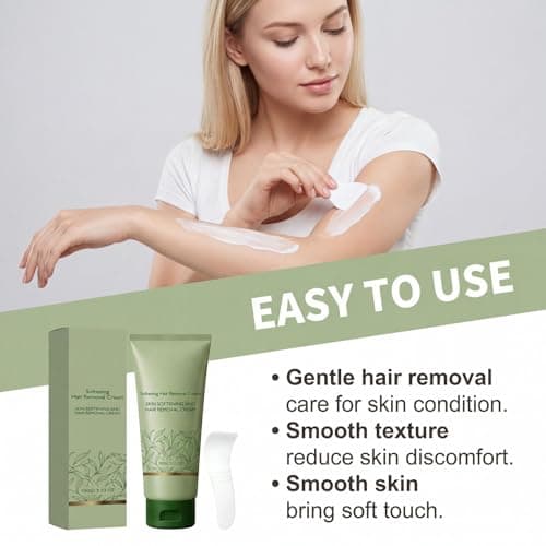 Lumivona Natural Gentle Hair Removal Cream, Lumivona Natural Intimate Hair Removal Cream, Fast-Acting Depilatory for Women, Leg Depilatory for Smooth, Hydrated Results with Shea Butter (1PCS) — view 2