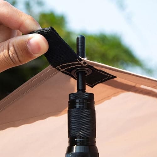 Tent Pole Thimbles - Canopy Pole Repair Kit, Compact Heavy Duty Tips | Picnic Camping Outdoor Gear Kit Pro Hot, Weatherproof Anti Puncture Pole End Caps for Tarp Rain Fly Awning Safety — view 2