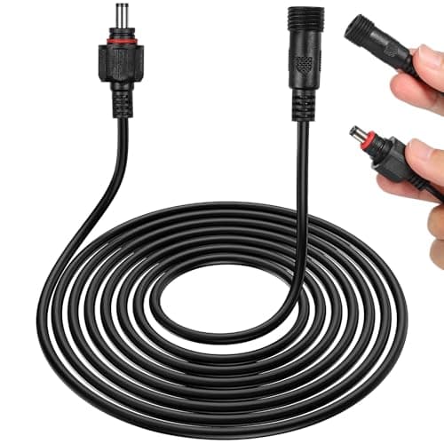 Veemoon 5 Meters Solar Extension Cable for Dc Power Supply Equipment Universal Copper Silicone Wire Suitable for Solar Cells Professional