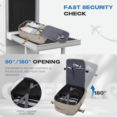 Xkdoai for Ryanair Cabin Bags 40x30x20, Travel Backpack, Cabin Luggage — view 5