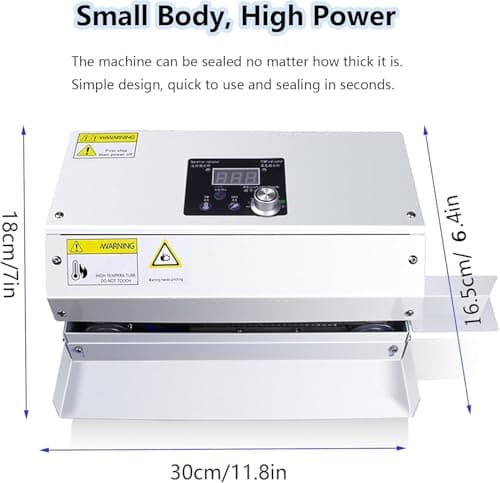 Automatic Heat Sealer Machine for Plastic Packing Bags, Commercial Grade — view 2