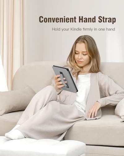 MoKo Case for 7" Kindle Paperwhite 12th Gen 2024 & Colorsoft, Denim Gray — view 3