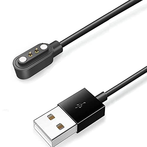 Compatible with Harry Lime Smart Watch Charger, 2 Pin Magnetic USB Replacement Charging Compatible with Harry Lime Smart Watch HA07-20011.69 Inches (Black) — view 6