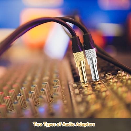 YHTCC 4 PCS Headphone Jack Adapters, Female & Male Adapter Each Two — view 6