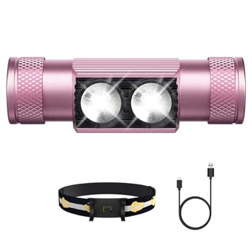 weneasker Super Bright LED Headlamp, 1200 Lumens Super Bright Light, USB C Rechargeaable Head Lamp for Adult, Stylish Gift for Female Engineers, Women Who Love The Outdoors, Long Runtime, Pink