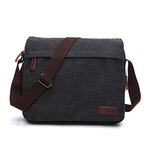 Messenger Bag 13.3 Inch Canvas Crossbody Shoulder Laptop Satchel For Men — view 2