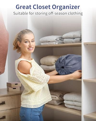 OTraki 2 Pcs Travel Laundry Bags 50x60 cm Grey — view 5