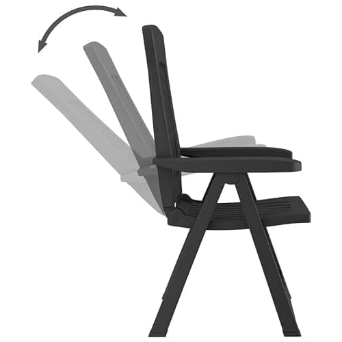 URBN GARDEN Adjustable Back Outdoor Foldable Plastic Garden Chair Patio Furniture Camping Picnic Beach Chair Foldable Chair — view 3