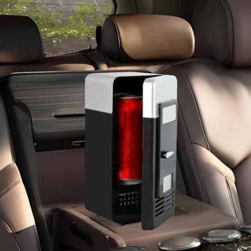 USB Small Fridge, 19.5x9.5x9.5cm, ABS, Can Drink Cooler And Warmer — view 3