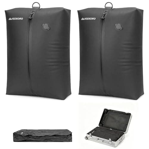 YEEKORO Vacuum Bag for Travel, Professional Vacuum Compression Bags, IPX8 Waterproof Reusable Anti Tear Space Saver Vacuum Storage Bags for Suitcase Luggage Travel