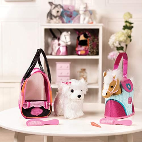 Pucci Pups Pucci Pals Plush Horse Carrier Set, Beige Horse Purse, Pet — view 6