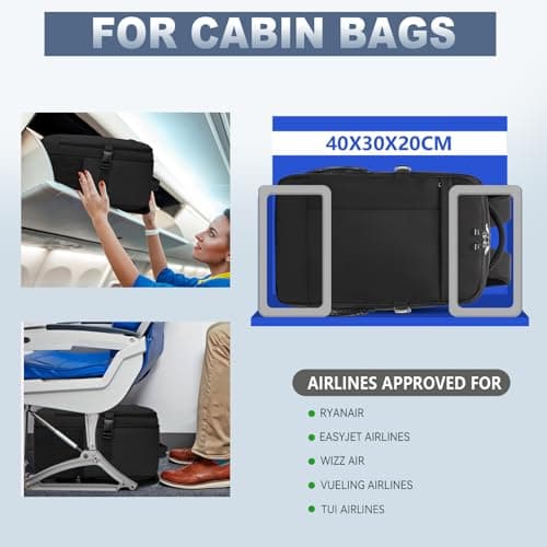 Lossga Ryanair Cabin Bags 40x30x20 Underseat Carry-ons Travel Backpack — view 2
