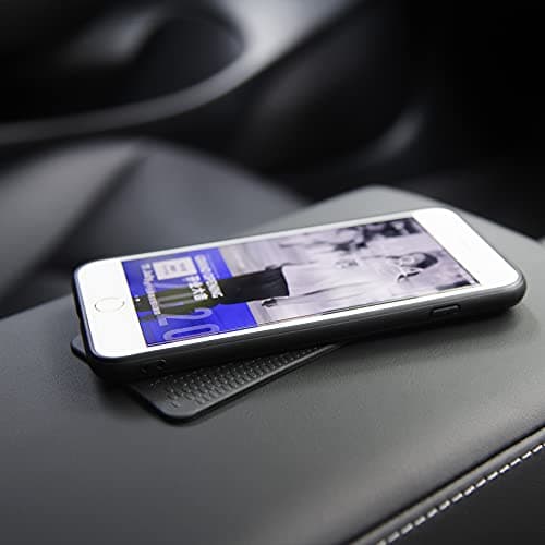 JIMISHA 2 Pack Anti-Slip Car Dash Sticky Pads 6.3 x 2.8 in, Cell Phone Dashboard Holder, Radar Detector Non-Slip Mat, Heat Resistant, Don't Stink, Leave no Residue — view 6
