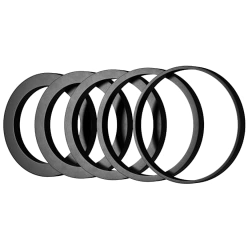 Filtech Air Filter Reducing Rings Universal Adapter Sleeve Reducer Kit From 89mm to 85mm, 80mm, 76mm, 70mm, 63mm - 5 Pack