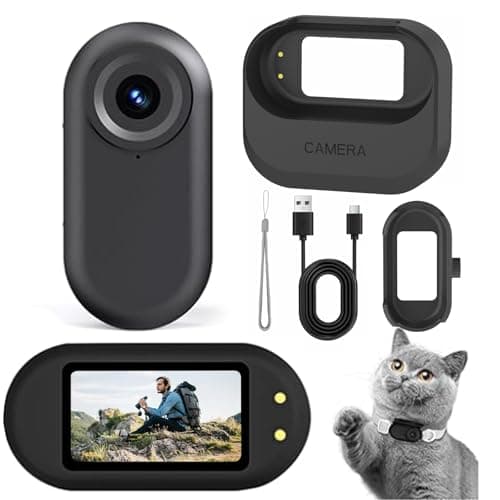 LX-VIECKDUN Mini Action Camera Thumb Camera 720P HD Tiny Portable Vlogging Camera Mount Anywhere Life Waterproof 140 Min Battery Life AI Editing For Vlogging Outdoor Travel Skiing and Riding