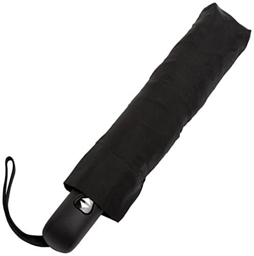 Amazon Basics Octagonal Automatic Travel Umbrella, Black, 28 x 98 cm — view 4