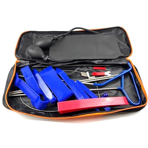 QiDAi Car Door Opening Kit, Lock Pick Tools with Air Wedge, Long Reach Rod Set for Auto Lockout Emergency,Pro Car Picking Kit for Locksmith and Car Repair (A Car Bag) — view 6