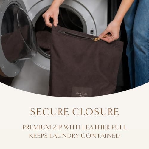 Hayden Hill Luxury Organic Cotton Travel Laundry Bags, Small & Large 2 Pack — view 3