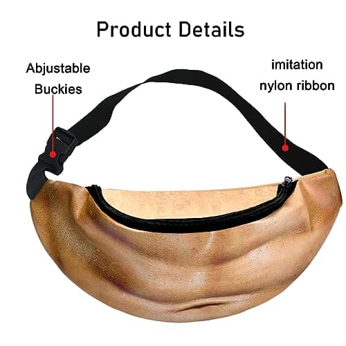 Secret Santa Gifts for Men,Belly-Shape Waist Bag,Funny Gifts for Men Him — view 2