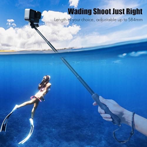 SOONSUN Waterproof Selfie Stick, Short Extension Pole for GoPro Cameras — view 6