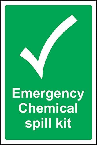 Emergency signs Chemical spill kit Safety sign - 1.2mm Rigid plastic 300mmm x 200mm — view 4