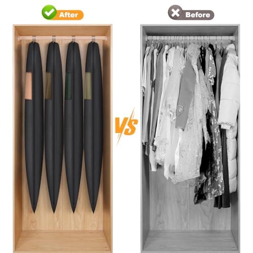 Syeeiex Space Saving Garment Bags with Self Comression Zipper, 2 Pack — view 6