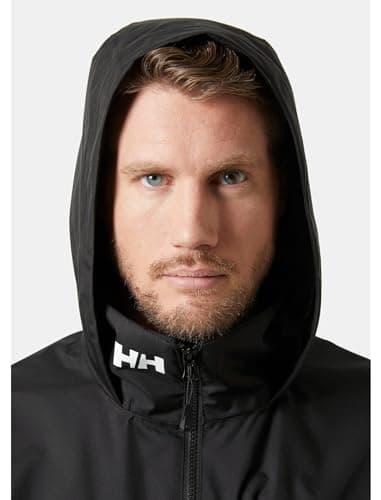 Helly Hansen Men's Crew Hooded Jacket 2.0, Black, L — view 3