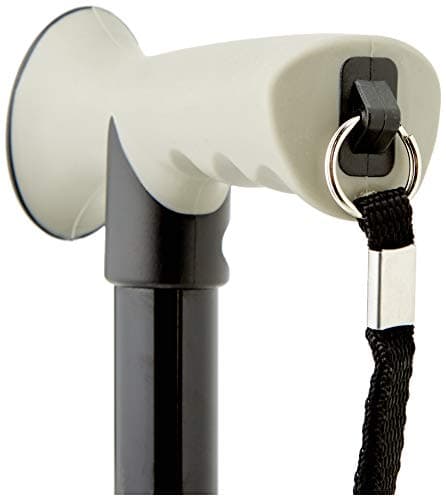Drive Devilbiss Height Adjustable Folding Walking Stick with Gel Grip, Black — view 4