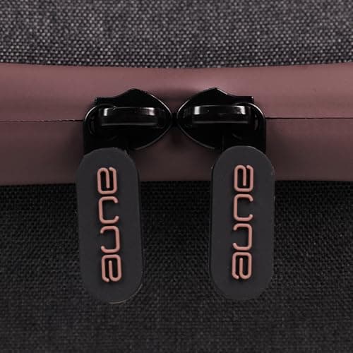 Aune AuNest, Hard Travel Carrying Case for AR5000 Wired Headphones, Case Only, Dark grey + burgundy — view 6