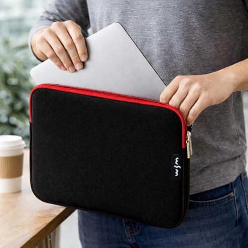 Emartbuy Black/Red Neoprene Laptop Sleeve 10-12 Inch — view 6