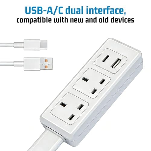 Extendable Rotating Outlet, Electrical Outlet Expander, Desk Extender — view 5
