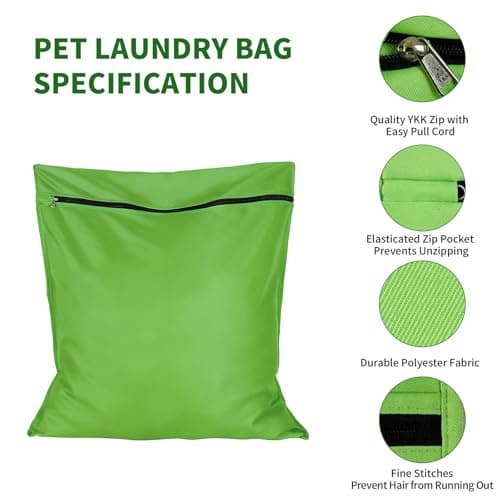 Pet Laundry Bag, Large Pet Laundry Bag with Zipper Stops Pet Hair Blocking theWashing Machine Jumbo Size Wash Bag ldeal For Dog Cat Horse Guinea Pig — view 5