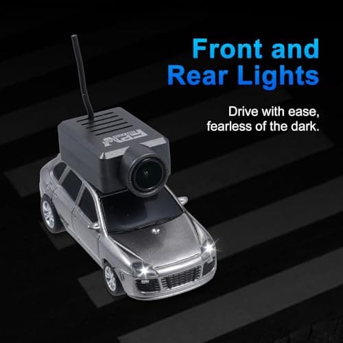 Hylukon 1:64 Scale WL Mini RC Drift Car, Remote Control Car with 720P HD WiFi Camera, Gyro, Ambient Lights, and VR Mode, Mini APP Controlled Toy Vehicle for Teens — view 6