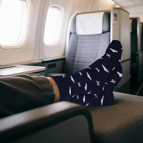 Yemmert Cloud Airplane Socks, Fun Airplane Socks - Fun Airplane Travel Gifts for Men — view 3