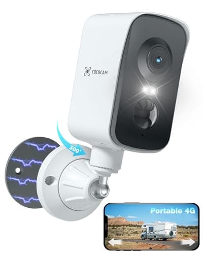 COCOCAM 4G Portable Magnetic No Wifi Security Camera Wireless