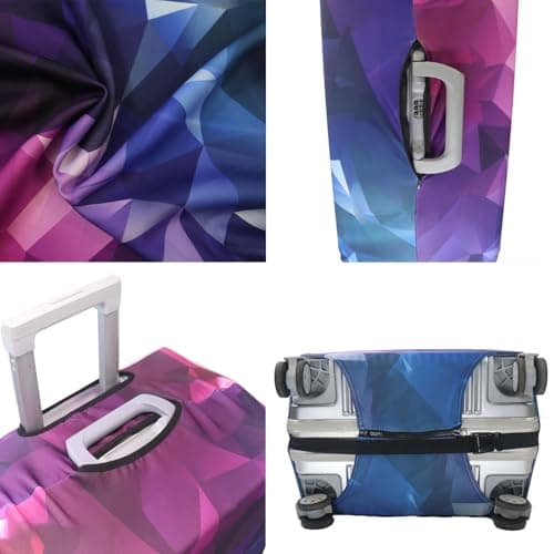 Tripnuo Elastic Thicker Luggage Cover for Trunk Case Apply to 18''-32'' Suitcase,Suitcase Protective Cover Travel Accessories (Geometry, XL) — view 5